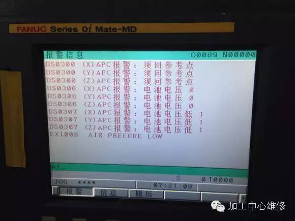 加工中心發(fā)那科系統(tǒng)控制面板